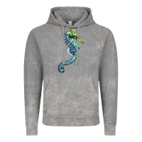 Cloud Rock Blue Seahorse Vintage Hoodie - LillyAllenDesigns