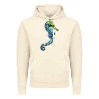 Vintage Artic Blue Seahorse Vintage Hoodie - LillyAllenDesigns