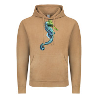 Vintage Camel Blue Seahorse Vintage Hoodie - LillyAllenDesigns