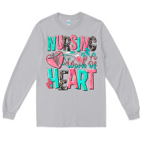 Moon Dust nursing is a work of heart Long Sleeve Tee - NancyCooperArtShop