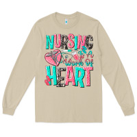 Mushroom nursing is a work of heart Long Sleeve Tee - NancyCooperArtShop