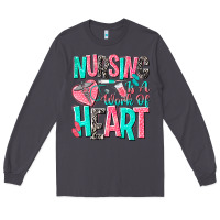 Smoke nursing is a work of heart Long Sleeve Tee - NancyCooperArtShop