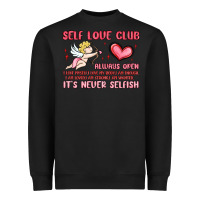 Black self love club Heavyweight Sweatshirt - MaliasSmallBusiness