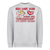 Heather Grey self love club Heavyweight Sweatshirt - MaliasSmallBusiness