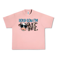 Salmon holy cow i'm one Urban Heavy Tee - MaliasSmallBusiness