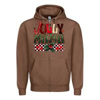 Chestnut Christmas jolly mama Zipper Hoodie - BarkalooDesign