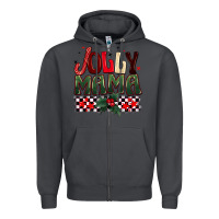 Smoke Christmas jolly mama Zipper Hoodie - BarkalooDesign