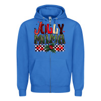 True Royal Christmas jolly mama Zipper Hoodie - BarkalooDesign