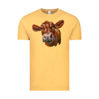 Vintage Mustard red angus face Vintage Tee - LillyAllenDesigns