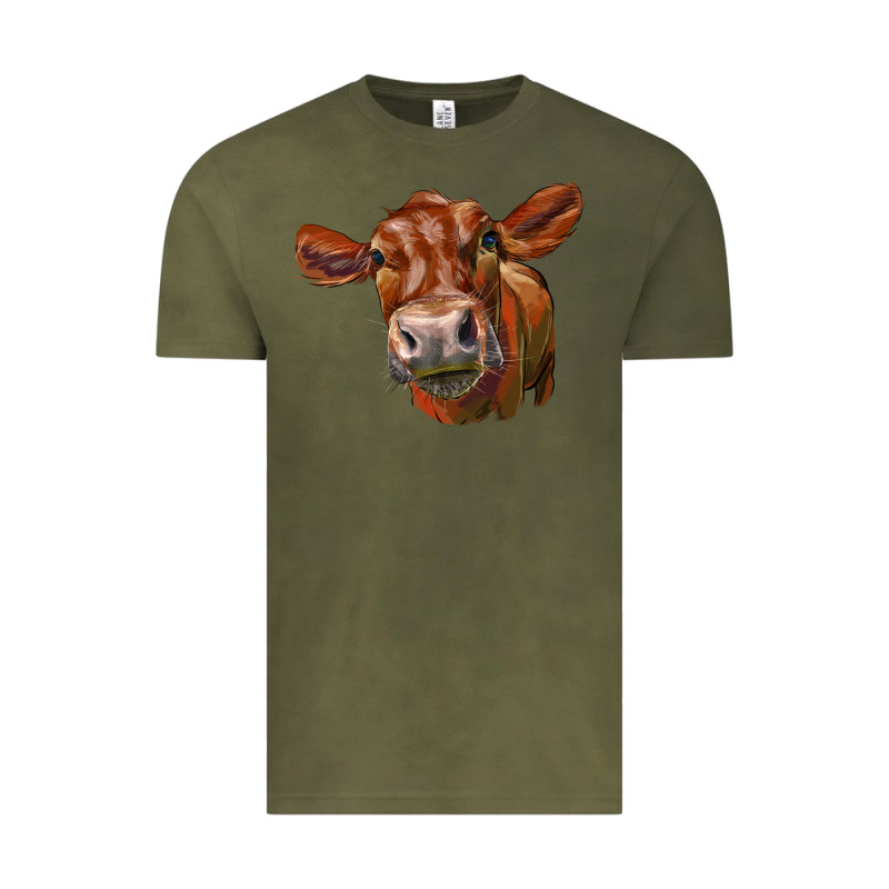 Red Angus Face Vintage Tee by LillyAllenDesigns | Teevron