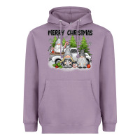 Lavender merry christmas gnomes Heavyweight Hoodie - texasbilliewilder