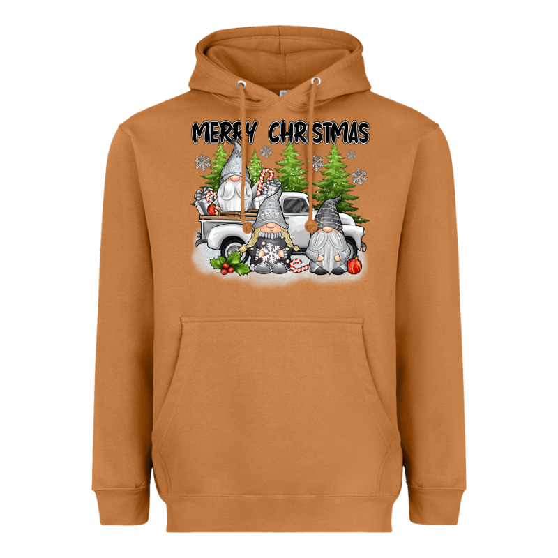 Merry Christmas Gnomes Heavyweight Hoodie by texasbilliewilder | Teevron