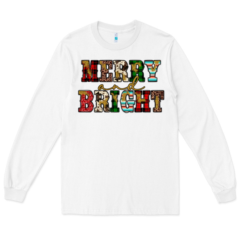 Merry And Bright Long Sleeve Tee by JahusDesignShop | Teevron