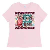 Bubblegum Pink Some bunny needs coffee 20oz tumbler Ladies Tee - Neo Western