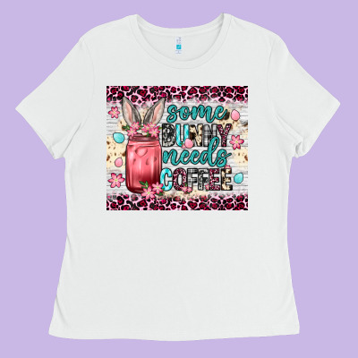 Some Bunny Needs Coffee 20oz Tumbler Ladies Tee Designed By Neo Western