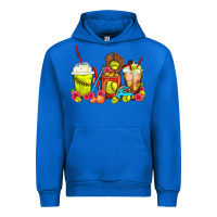 Cobalt Softball Coffee Cups Urban Hoodie - FaDigitalArtStudio