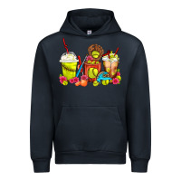Navy Softball Coffee Cups Urban Hoodie - FaDigitalArtStudio