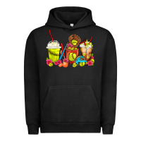 Pigment Black Softball Coffee Cups Urban Hoodie - FaDigitalArtStudio
