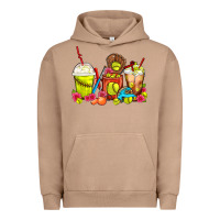 Pigment Burro Softball Coffee Cups Urban Hoodie - FaDigitalArtStudio
