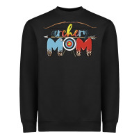 Black archery mom Heavyweight Sweatshirt - MaliasSmallBusiness