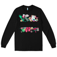 Black custom name nurse Long Sleeve Tee - NancyCooperArtShop