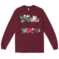 Burgundy custom name nurse Long Sleeve Tee - NancyCooperArtShop