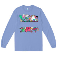 Colony Blue custom name nurse Long Sleeve Tee - NancyCooperArtShop