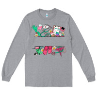 Heather Grey custom name nurse Long Sleeve Tee - NancyCooperArtShop
