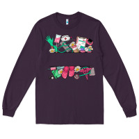 Plum custom name nurse Long Sleeve Tee - NancyCooperArtShop