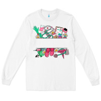 White custom name nurse Long Sleeve Tee - NancyCooperArtShop
