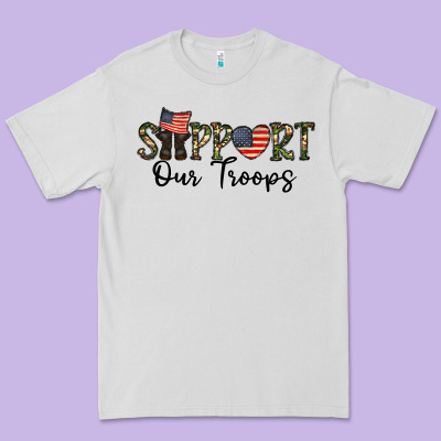 Support Our Troops Premium Tee Designed By Cowhidedigitalart