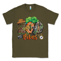 Army Green zoo vibes Classic Tee - JahusDesignShop