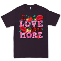 Plum i love you more with lips and strawberry Premium Tee - AdoDesignShop