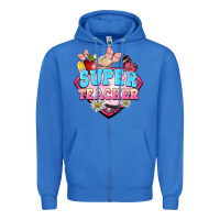 True Royal super teacher Zipper Hoodie - BarkalooDesign
