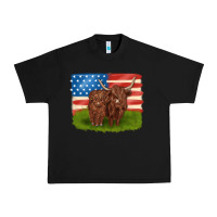 Black American cows Urban Heavy Tee - MaliasSmallBusiness