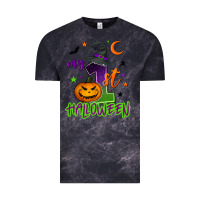Cloud Black My first Halloween Vintage Tee - NancyCooperArtShop