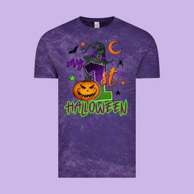 My First Halloween Vintage Tee Designed By Nancycooperartshop