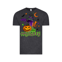 Vintage Black My first Halloween Vintage Tee - NancyCooperArtShop