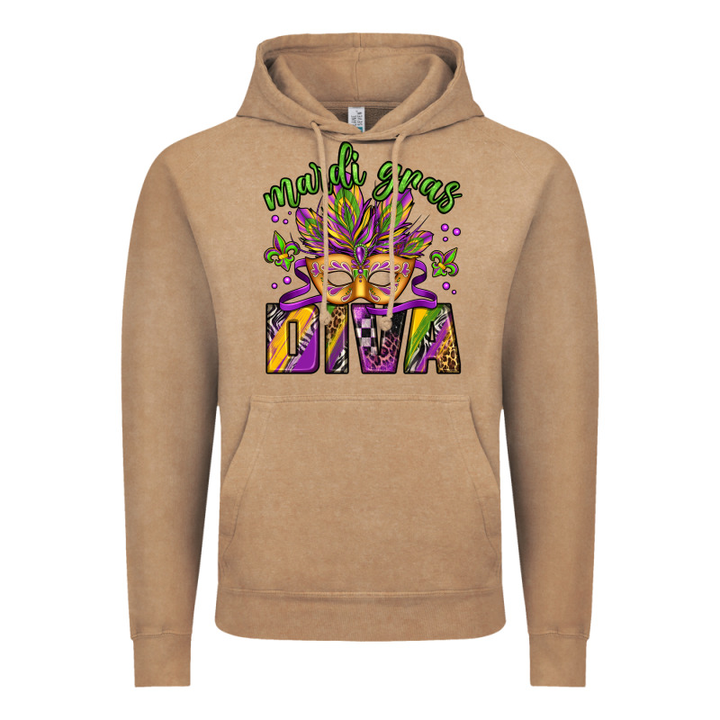Mardi Gras Diva Vintage Hoodie by Jasminsmagicworld | Teevron