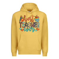 Antique Gold best teacher ever Premium Hoodie - JahusDesignShop