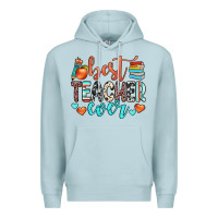 Blue Mist best teacher ever Premium Hoodie - JahusDesignShop