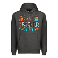 Charcoal Heather best teacher ever Premium Hoodie - JahusDesignShop