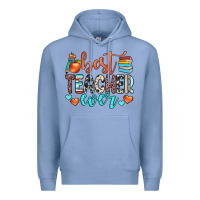 Colony Blue best teacher ever Premium Hoodie - JahusDesignShop