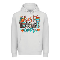 Dove Grey best teacher ever Premium Hoodie - JahusDesignShop