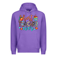 Purple best teacher ever Premium Hoodie - JahusDesignShop