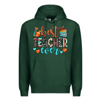 Sports Green best teacher ever Premium Hoodie - JahusDesignShop