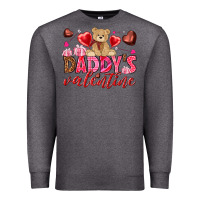Charcoal Heather Daddy's Valentine Premium Sweatshirt - HowdyJamesFarm