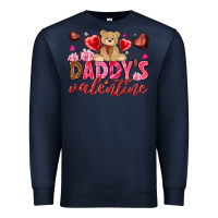 Navy Daddy's Valentine Premium Sweatshirt - HowdyJamesFarm