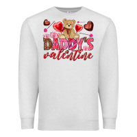 Oatmeal Heather Daddy's Valentine Premium Sweatshirt - HowdyJamesFarm