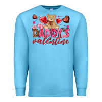 Ocean Blue Daddy's Valentine Premium Sweatshirt - HowdyJamesFarm